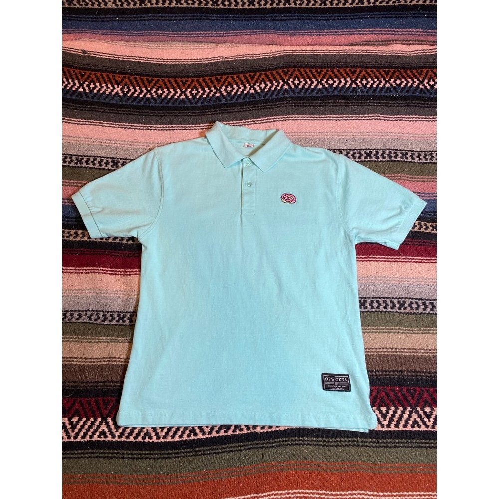 Odd Future ( Odd Future Wolf Gang Kill Them All ) donut logo polo shirt Size MED